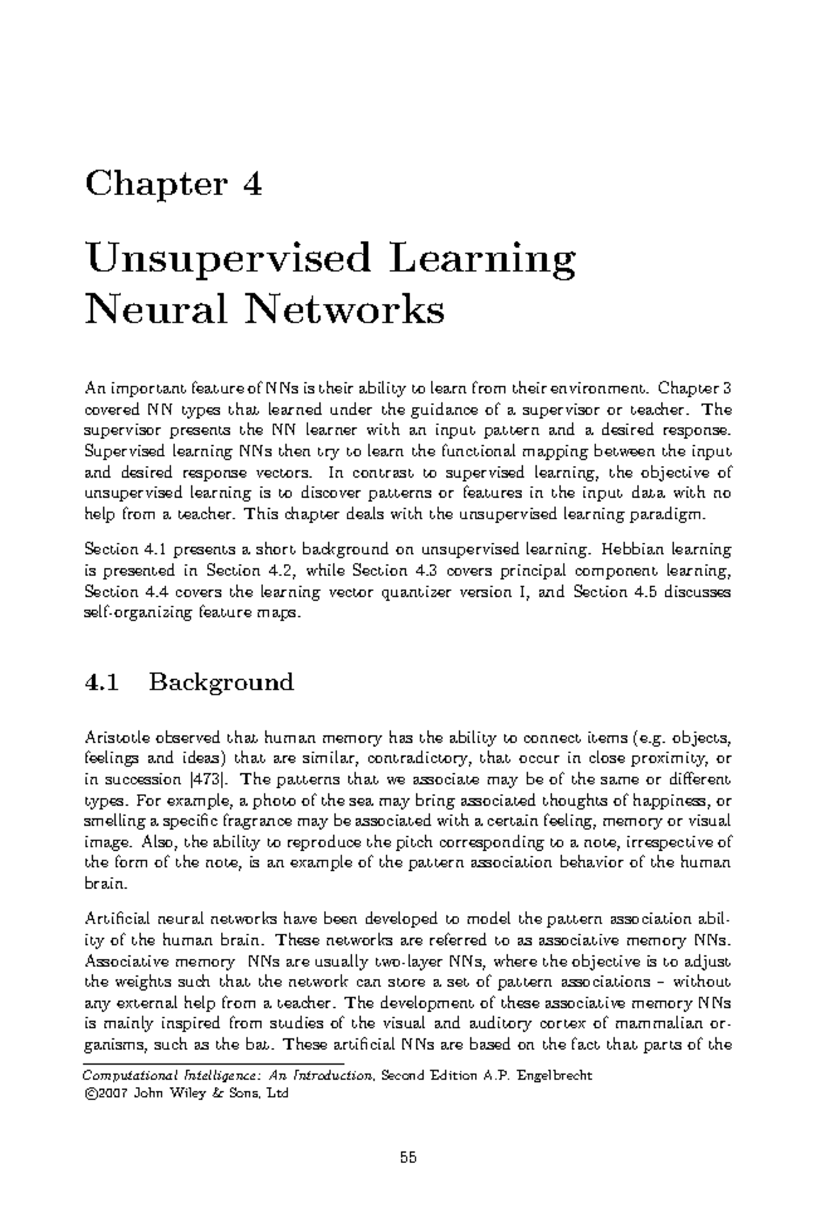 Unit 4: Exploring Unsupervised Learning in Neural Networks - Studocu