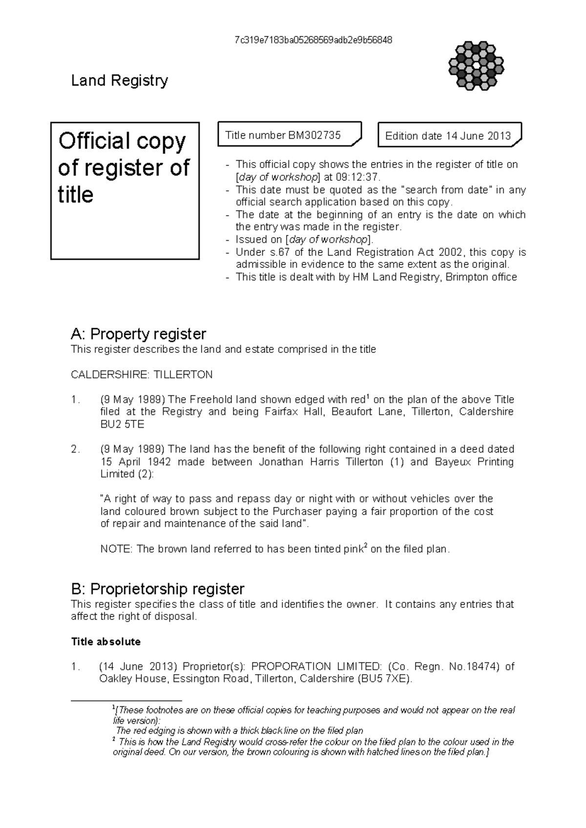 WS2 Apply - official copies - 7c319e7183ba05268569adb2e9b Land Registry ...