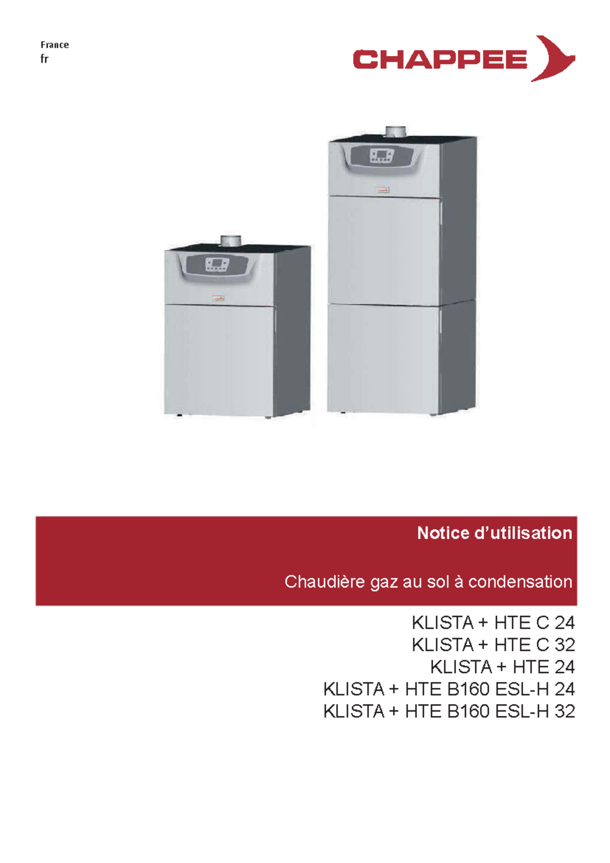 Notice d'utilisation Chaudières Gaz KLISTA HTE C/B 24/32 Studocu — free download
