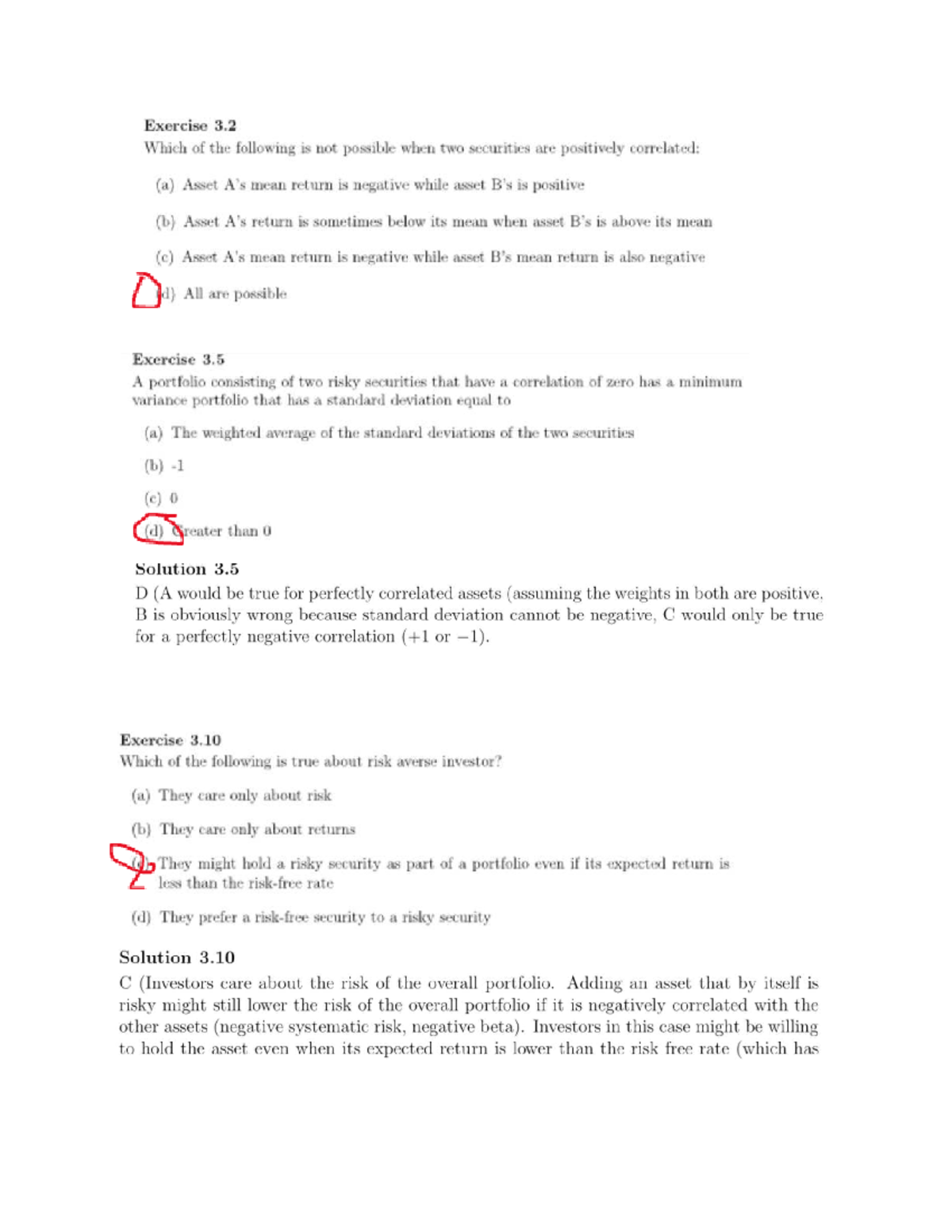 Practice Questions for Final Exam - Finance 101 - Studocu