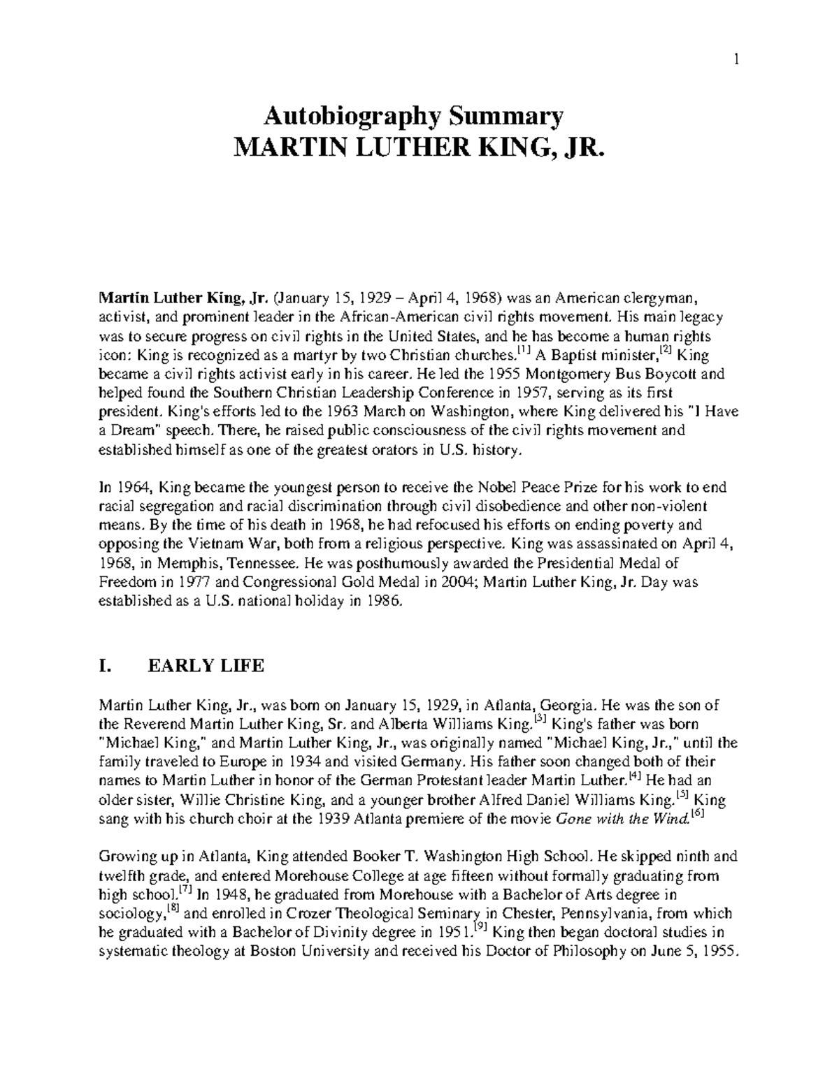 Martin Luther King, Jr. Complete Summary: Life, Legacy, and Impact ...
