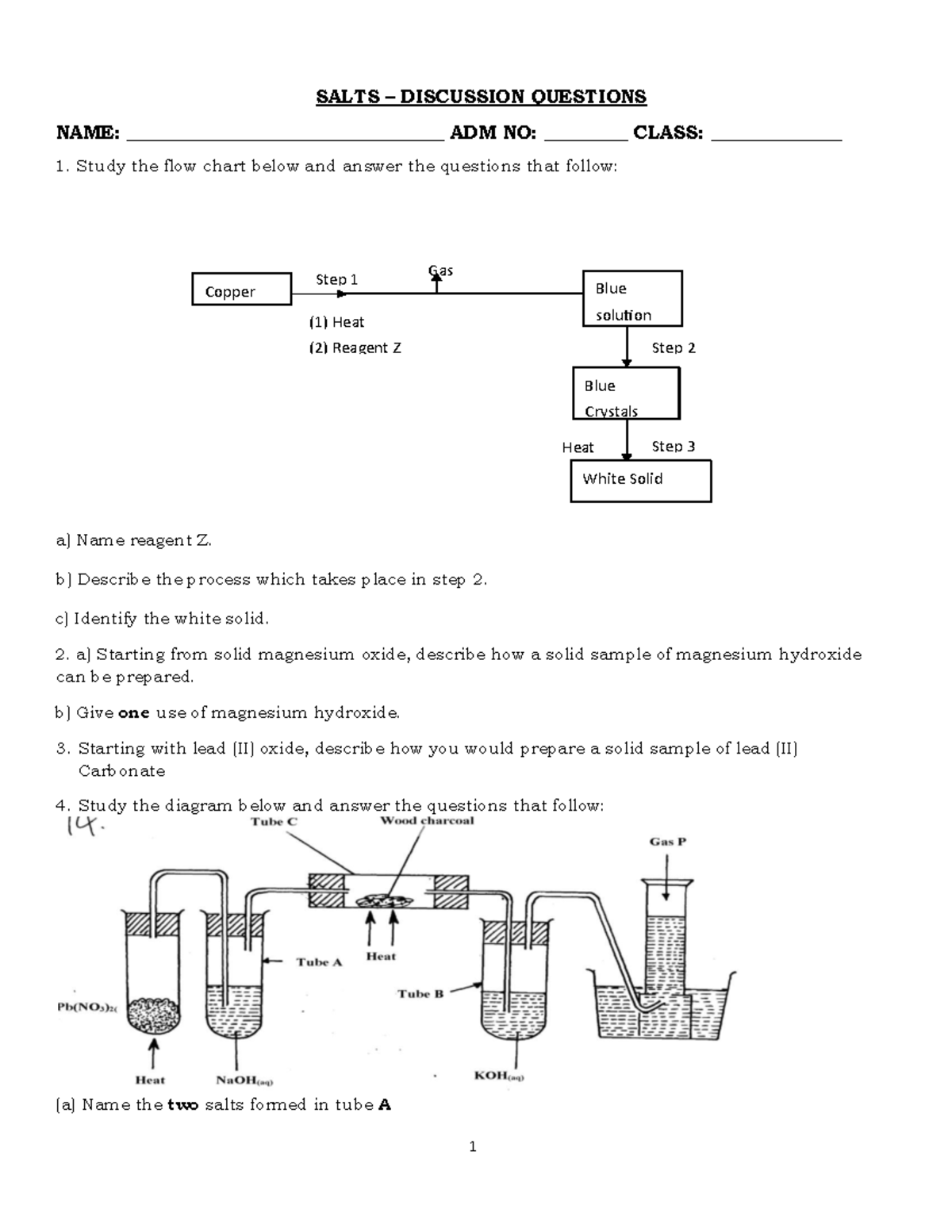 Salts Discussion Questions - F2 Assignment - Studocu