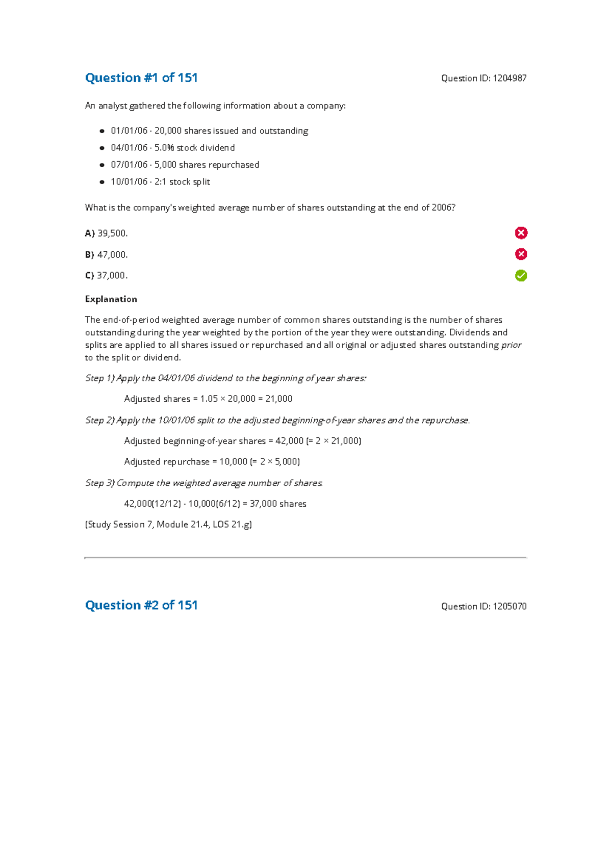 R21 Understanding Income Statements: EPS Calculations and Adjustments ...