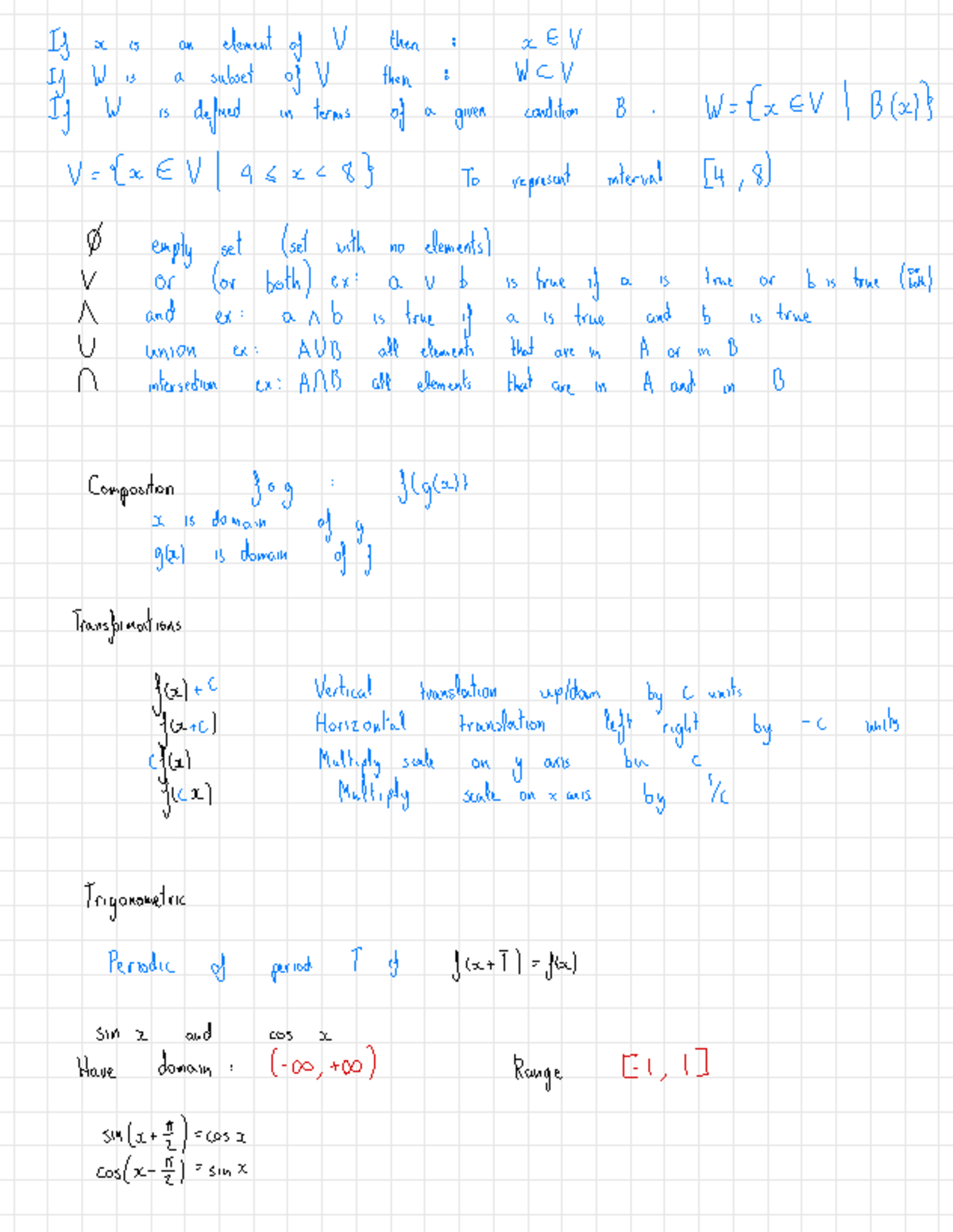Calculus Notes: Key Concepts and Formulas for Exam Preparation ...