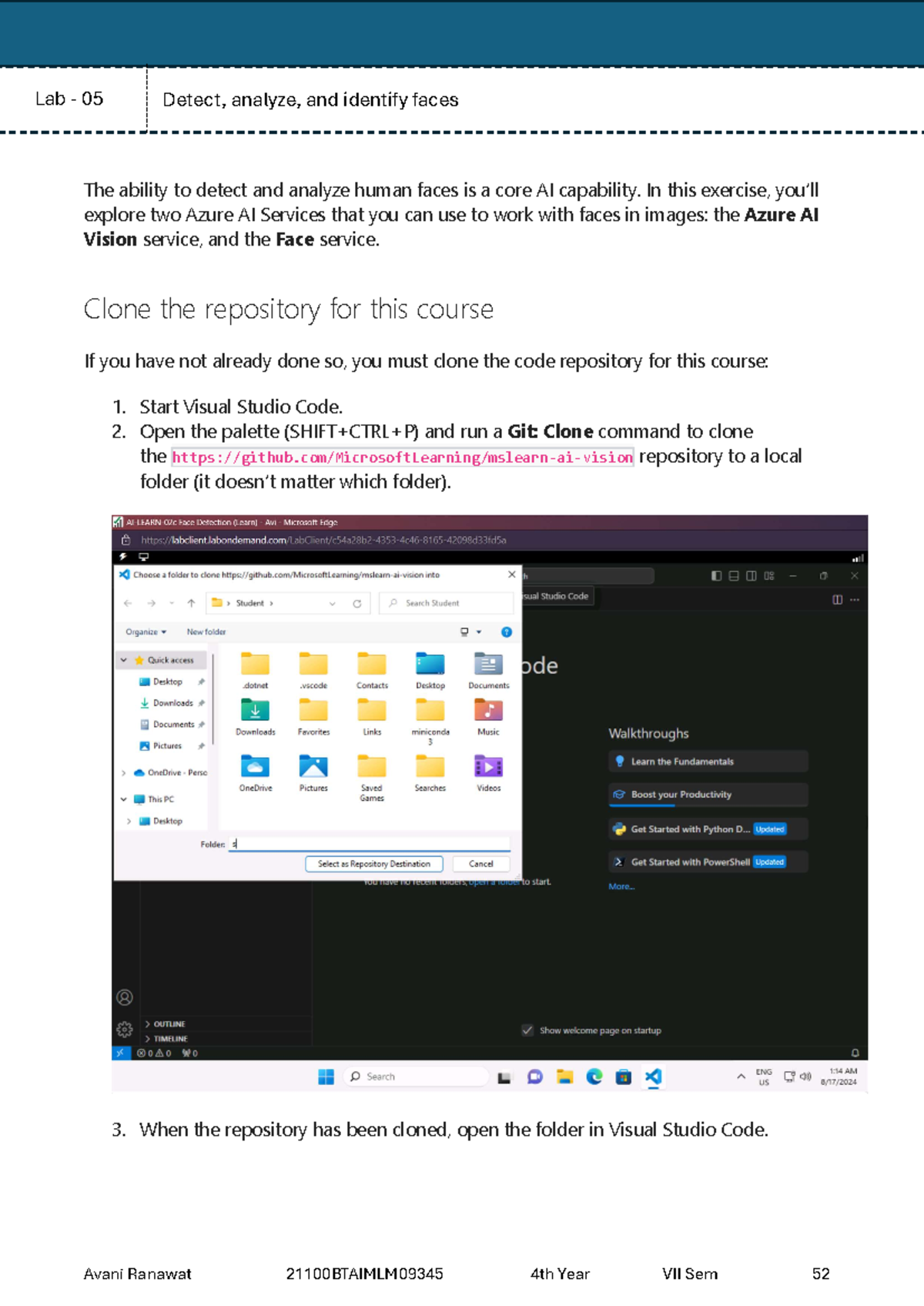 Lab 5 doc - microsoft lab 5 tutorial - The ability to detect and ...