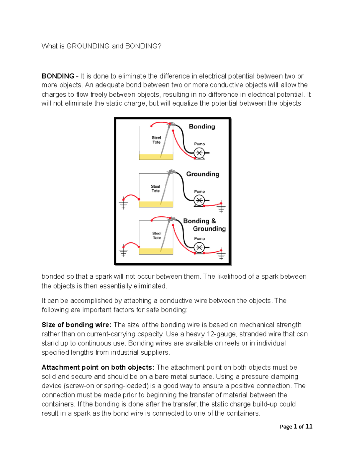 Grounding and Bonding Overview for PEC 2009 & 2017 Standards - Studocu