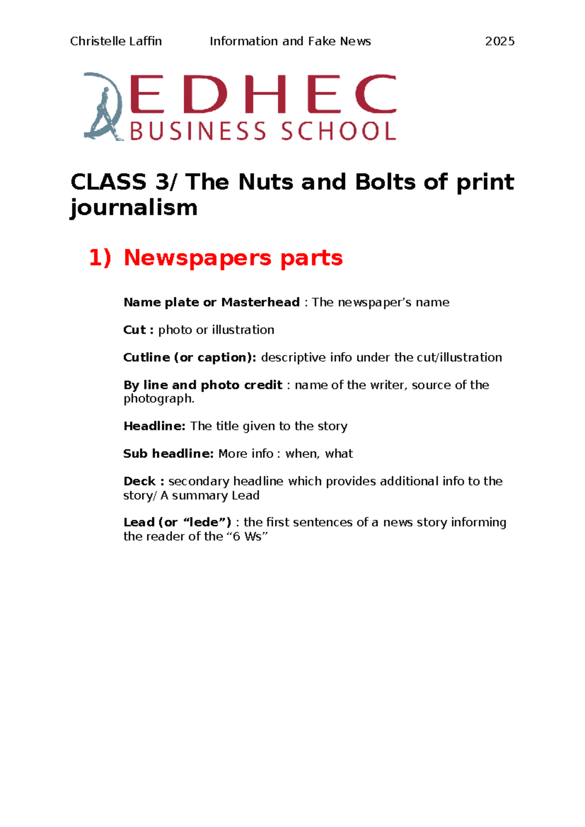 CLASS 3 - Journalism: Key Elements & The Inverted Pyramid Structure ...