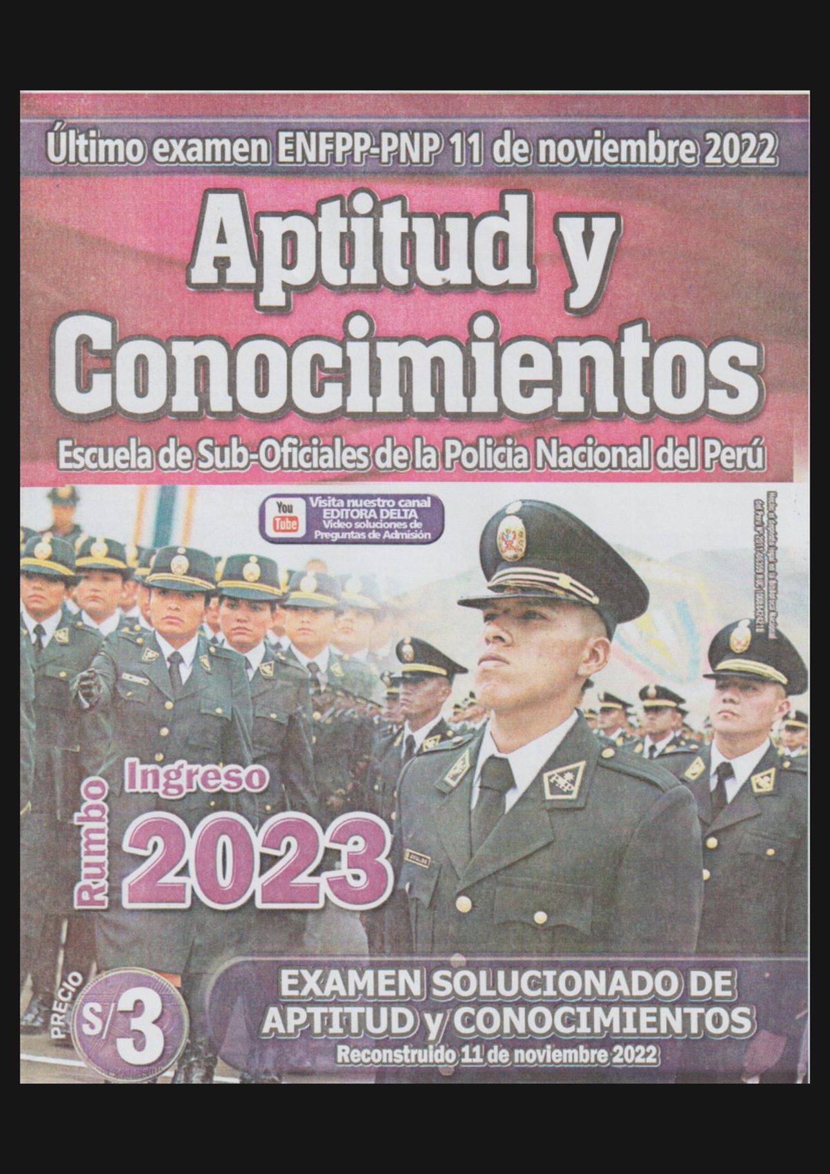 Examen Final de Aptitud y Conocimientos ENFPP PNP 2023 - 1 - Studocu