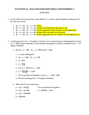 STAT 203 Statistical Analysis: Key Concepts and Definitions - Studocu