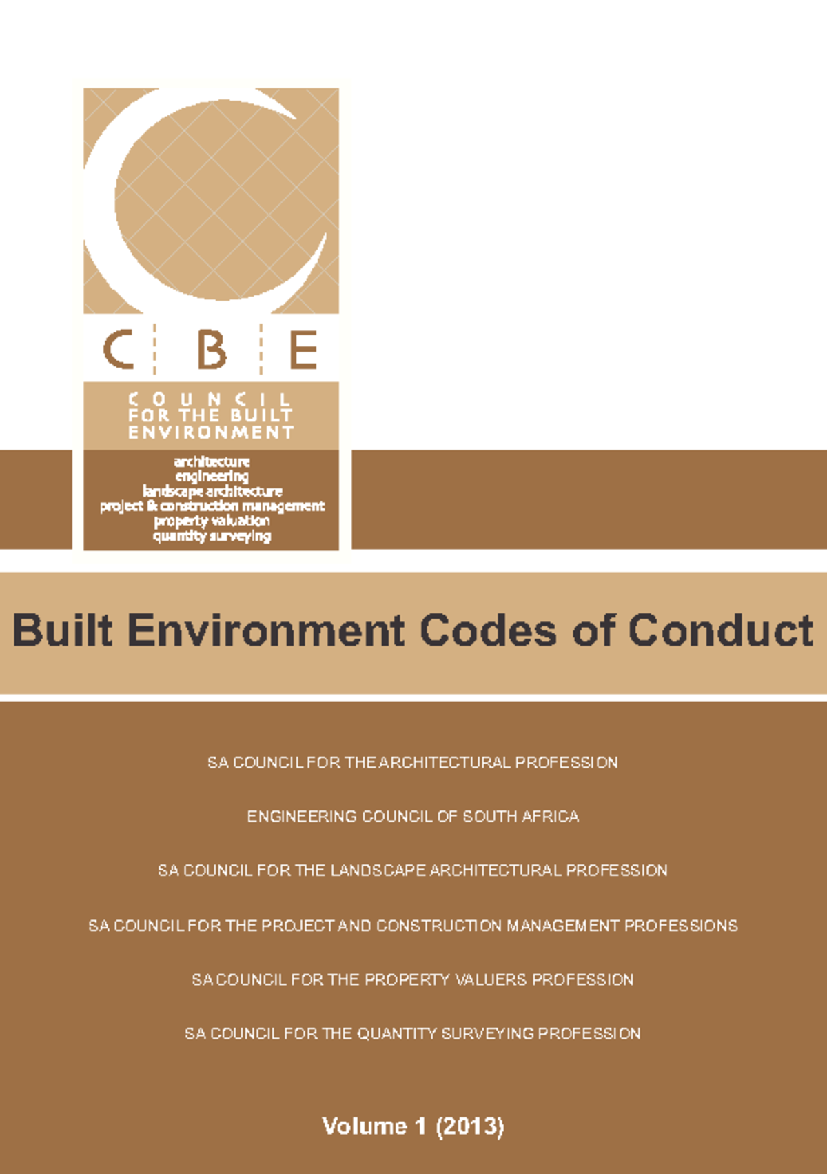 CBE Codes of Conduct Booklet: Volume 1 (2013) Overview - Studocu