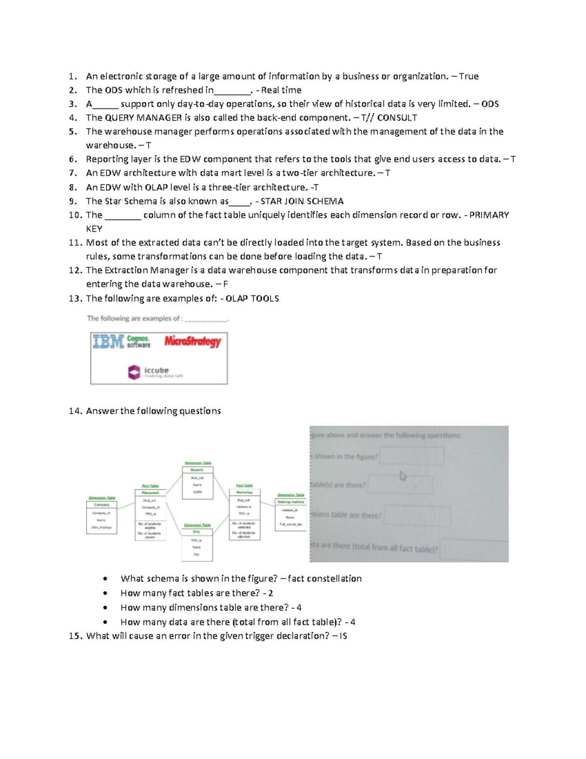 SA 2 and SA3 Databases Review Notes - Security & Assurance Insights ...