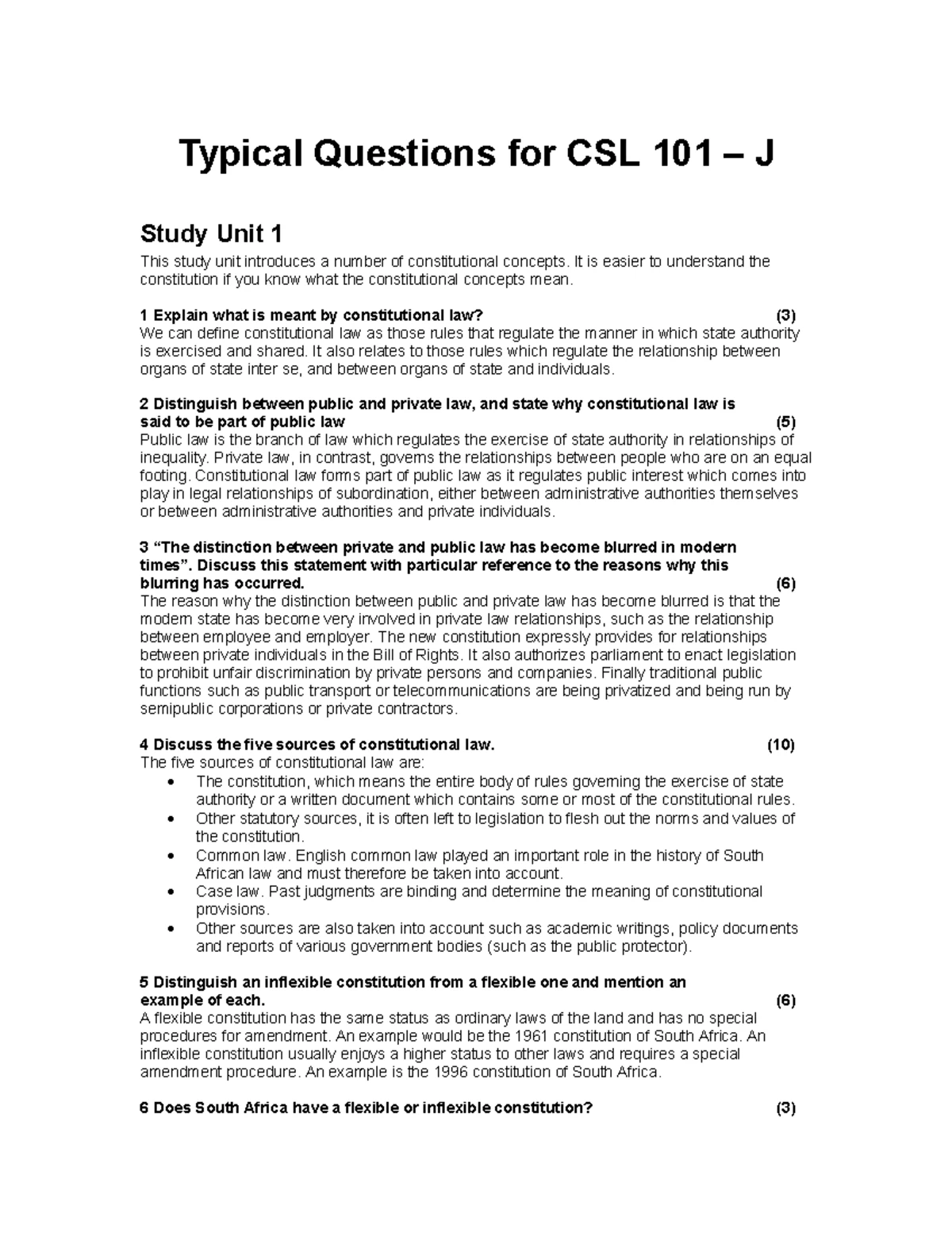 67952723 CSl Exam - Constitutional Law Review for Sem 2 2023 - Studocu