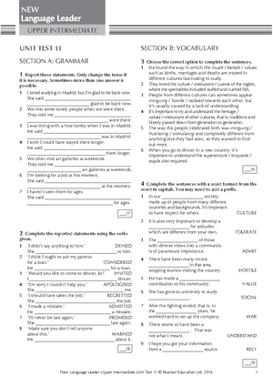 M12 LL TES Uinglb 8445 U12 - NEW New Language Leader Upper Intermediate ...