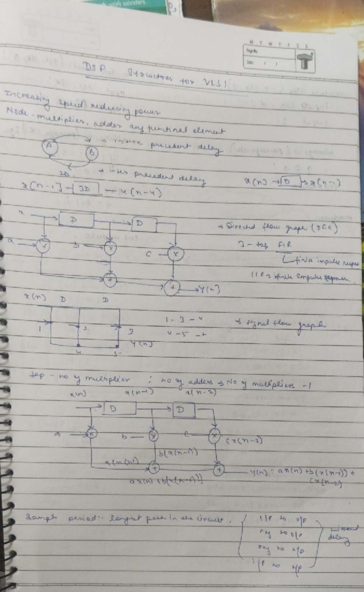 DSP VLSI Lecture Notes - A(nd S0 saln-1) - Studocu