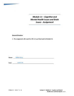 Module 1 - PSW Foundation With Answers - INDIVIDUALITY According to ...