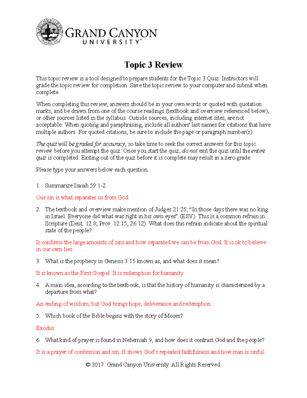 CWV 101 RS T3Review Online - Topic 3 Review This topic review is a tool ...