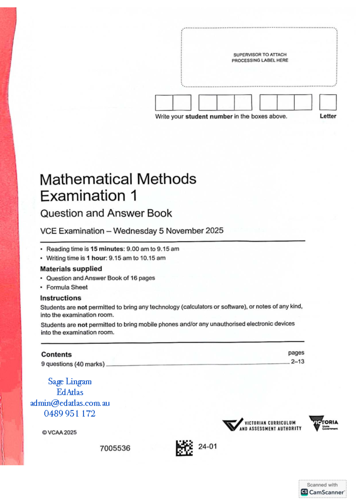 Ed Atlas MM E1 2025 Solutions - Methods 3/4 - Studocu
