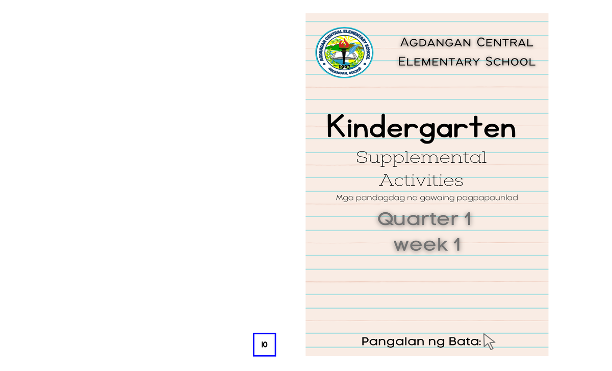 Q1 W1 Supplemental - Sample activity - Paalaala Ang mga gawain dito ay ...