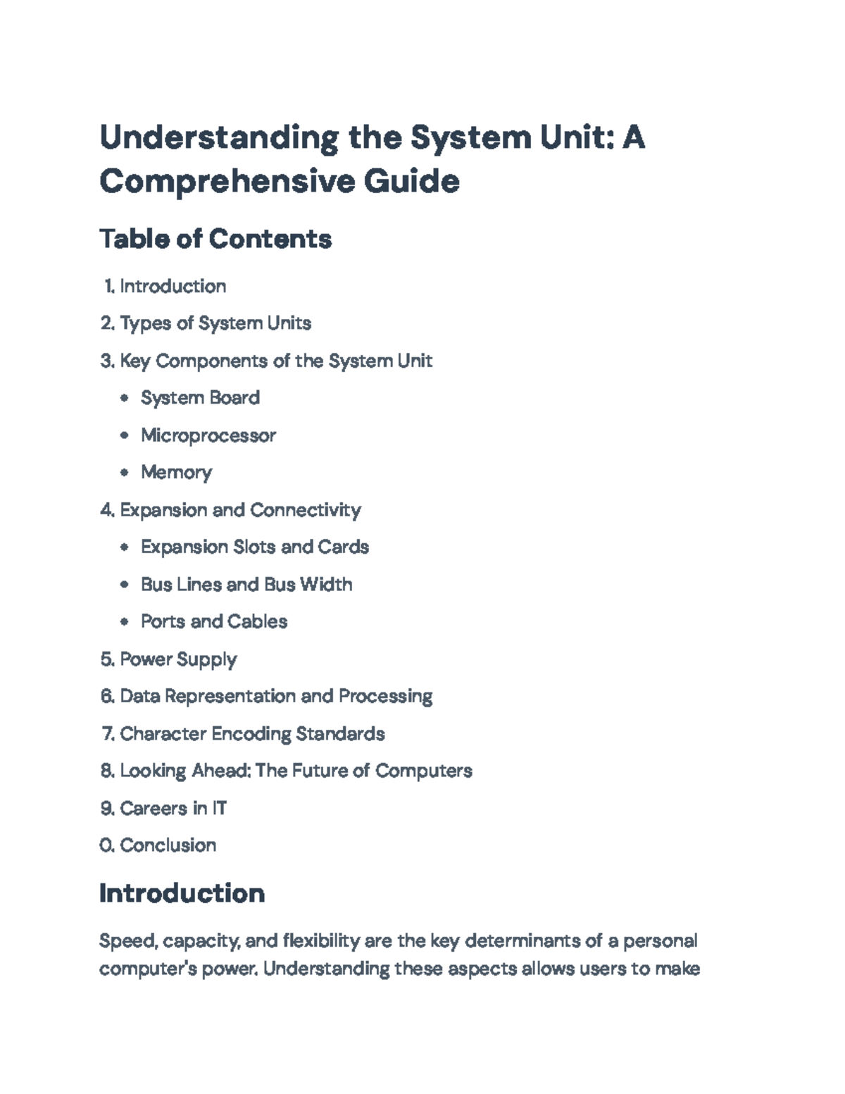 Comprehensive Guide to System Units and Their Components ...