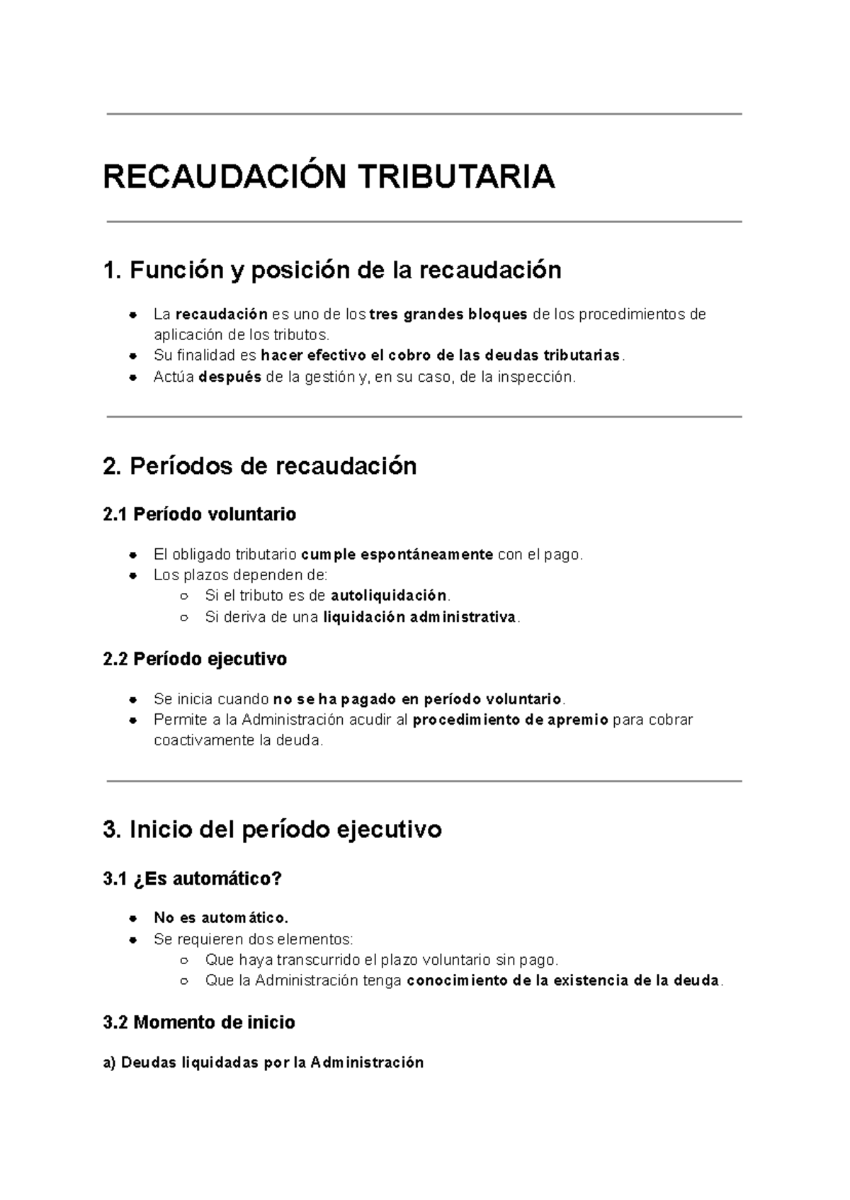 Recaudación Tributaria: Funciones y Procedimientos (RECAUDACIÓN 1 ...