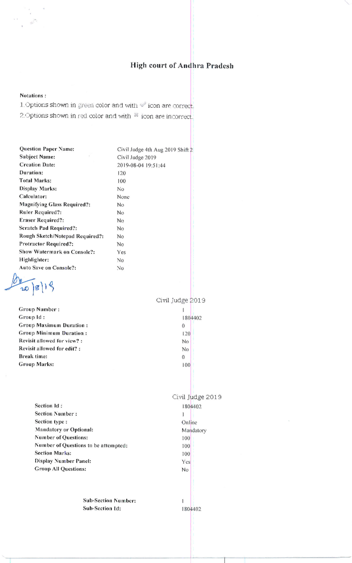 Civil Judge 2019 Screening Test Questions and Answers - Studocu