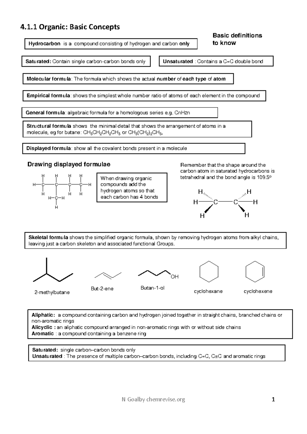 4.1.1 Organic Chemistry: Key Concepts and Mechanisms - Studocu
