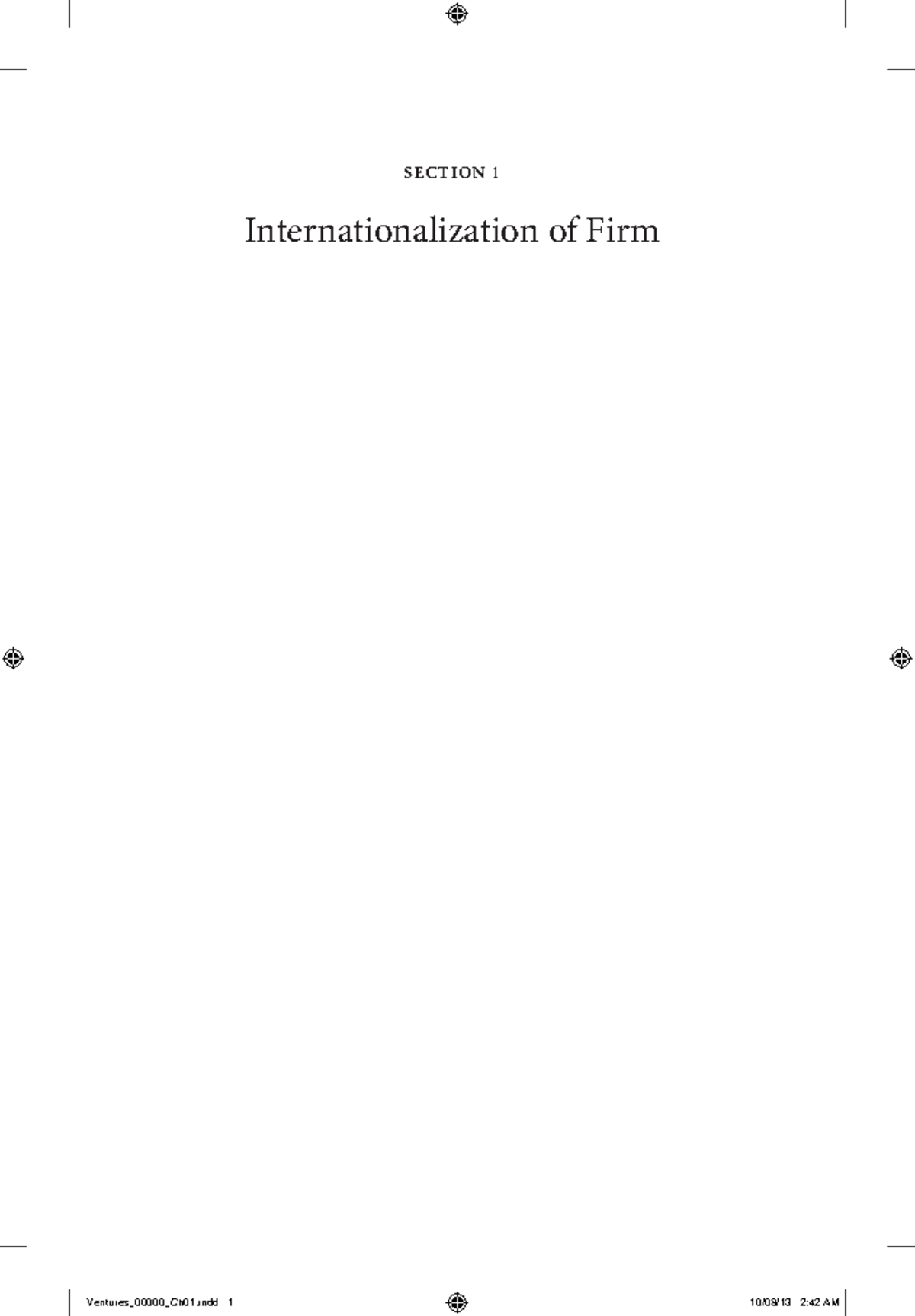 Chapter 1 Notes - Textbook - Section 1 Internationalization of Firm 4 ...