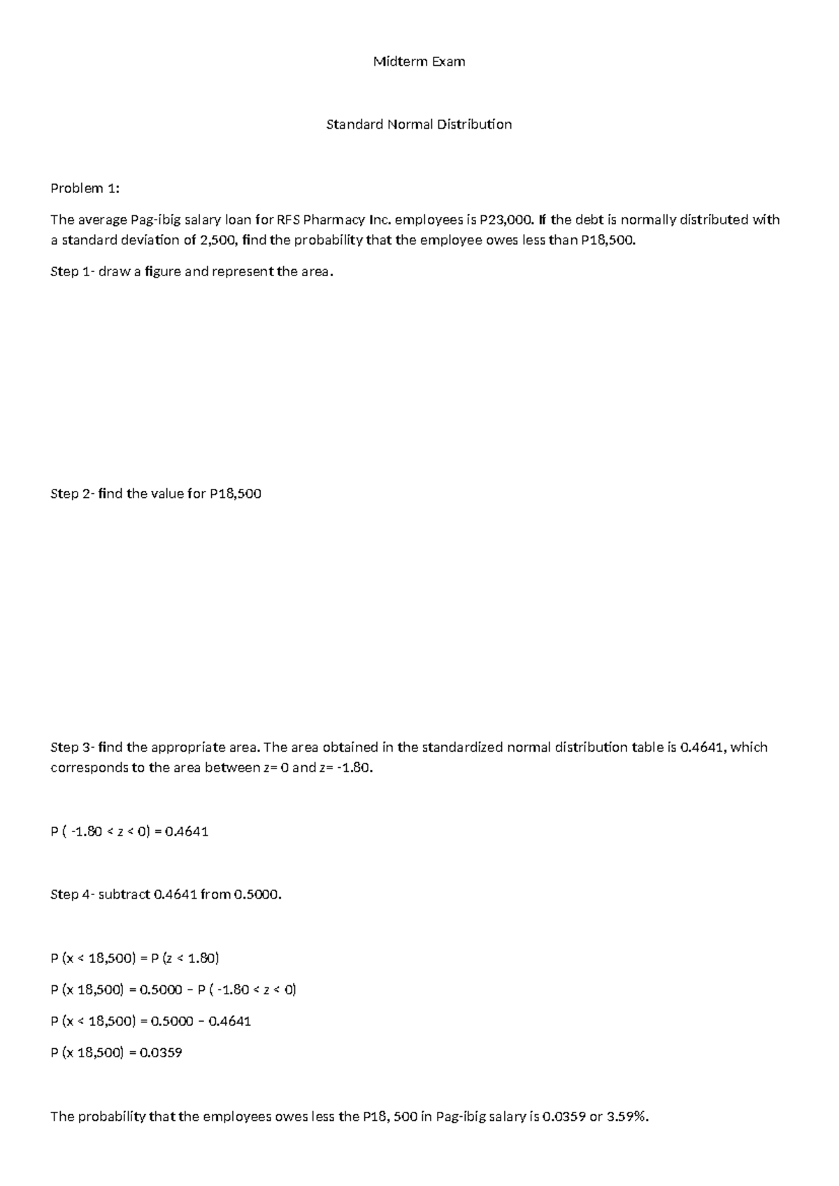 Midterm Exam stats - statistics notes, problems and solution - Midterm ...