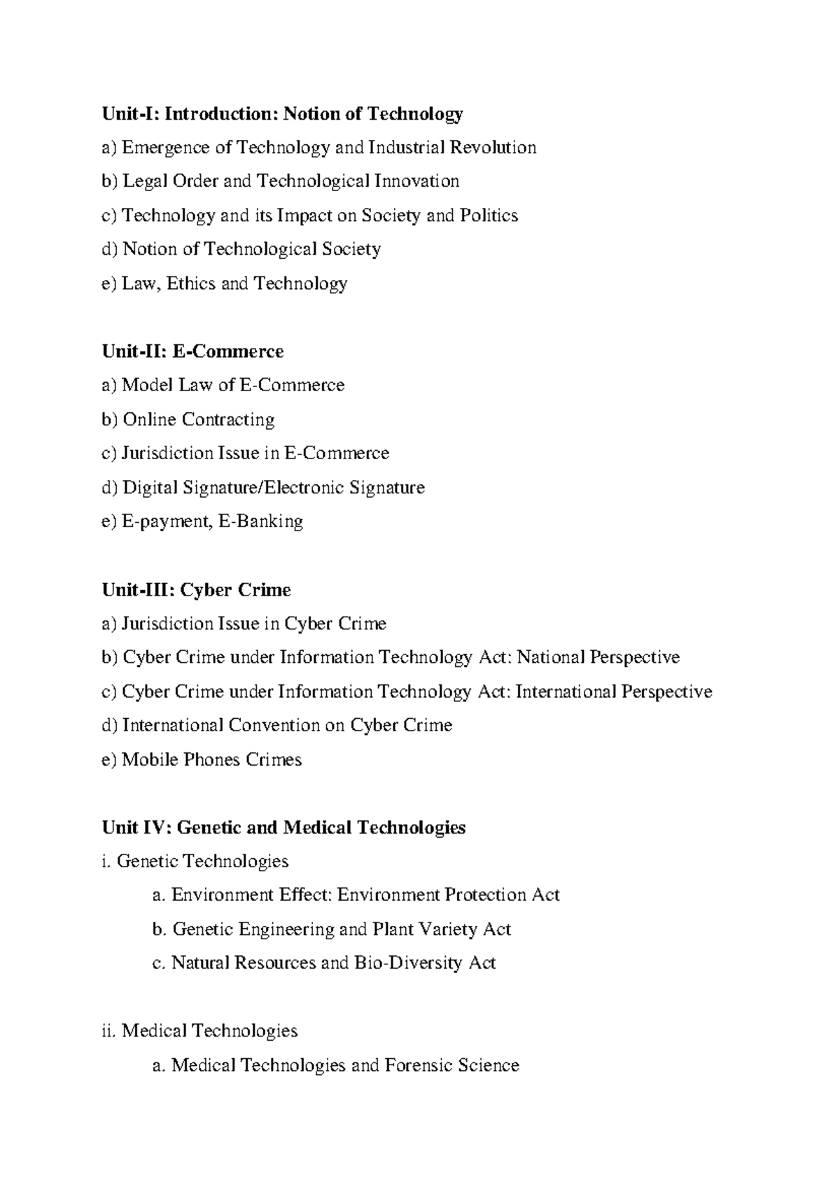 Law and Emerging Technologies: Comprehensive Study Notes - Studocu