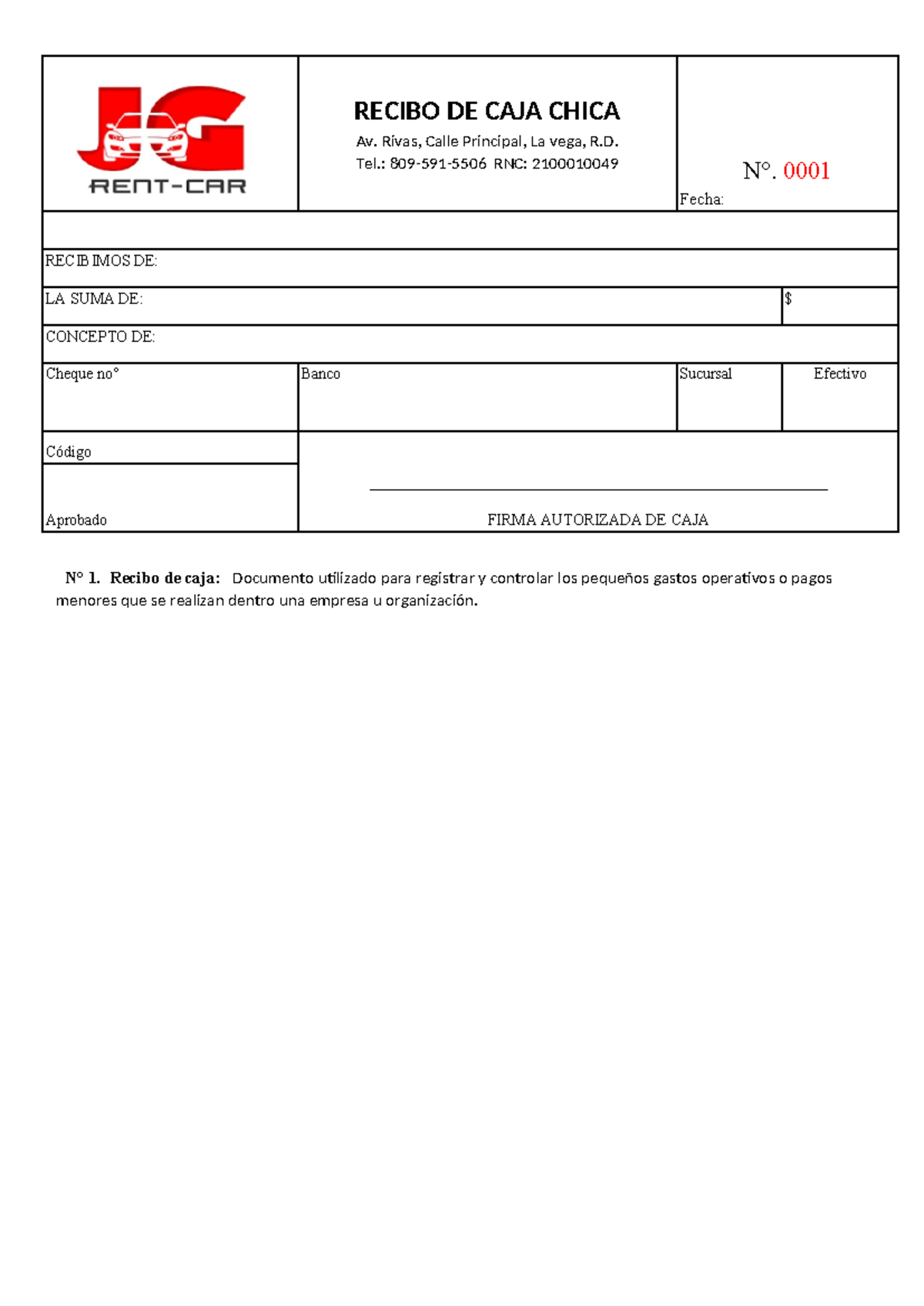 Formularios de Caja Chica y Requisiciones - Documentos 1 al 9 - Studocu, image size:1200x1696