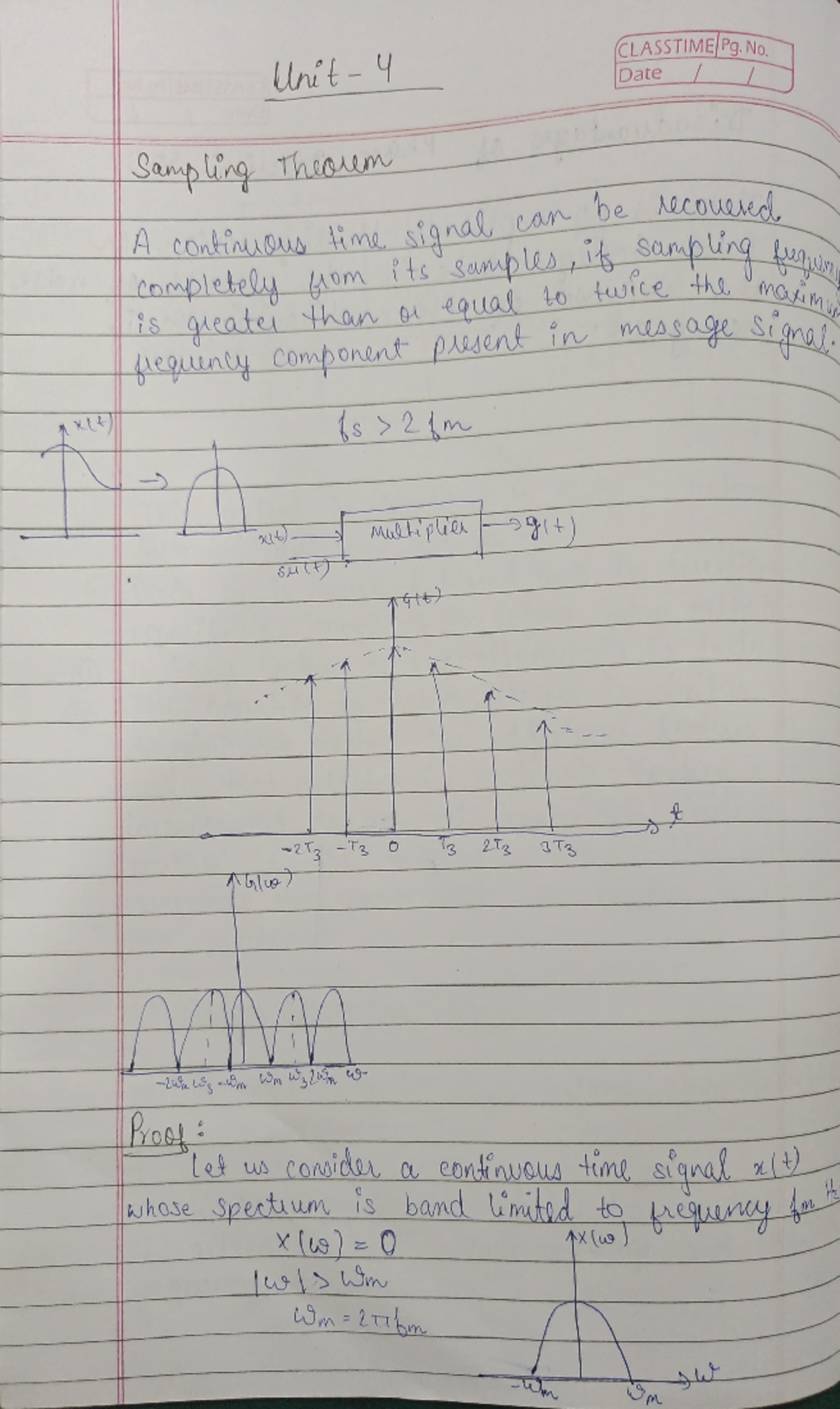 Title: CLASSTIME - Unit 4: Sampling Theorem and Pulse Code Modulation ...