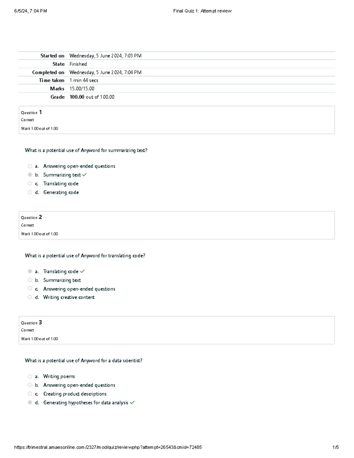 Final Quiz 2 Attempt Review for Signals and Systems (SS 203) - Studocu
