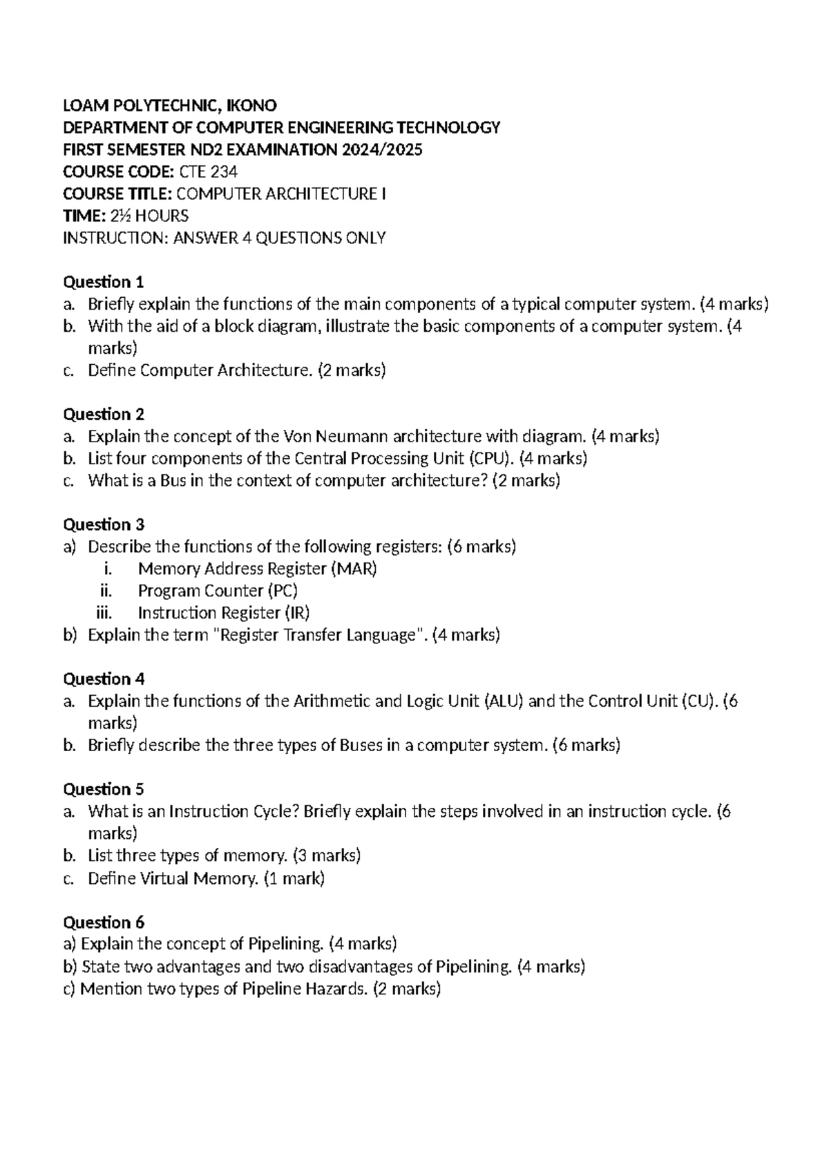 EEC 117 - Final Exam Study Guide for Computer Hardware I - Studocu