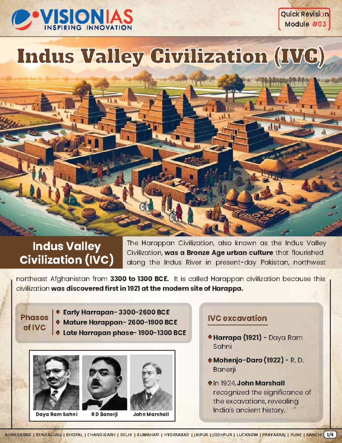 Quick Revision Module: Indus Valley Civilization (IVC) Insights - Studocu
