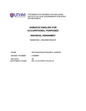 1 Assignment 1 Job Application Documents 20% - DEPARTMENT OF ENGLISH ...