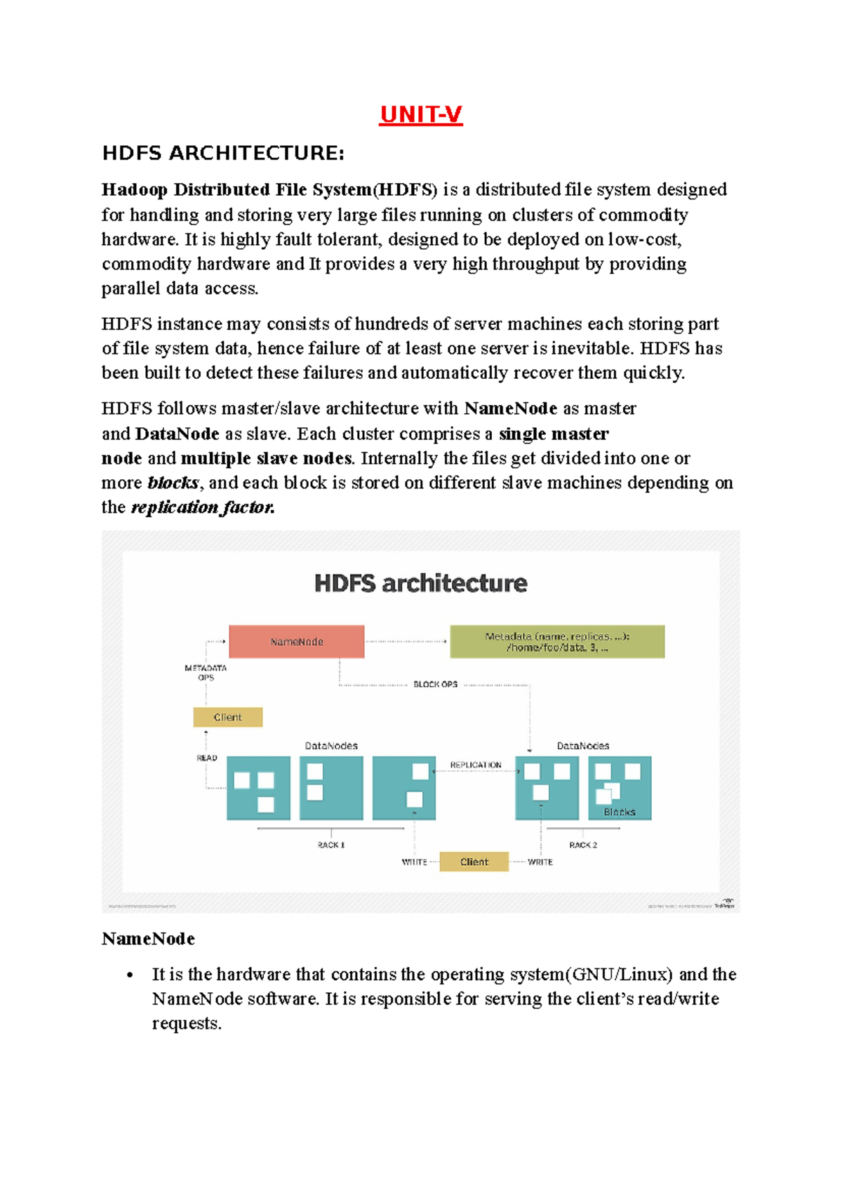 HDFS ARCHITECTURE: Understanding Hadoop's Distributed File System (HDFS ...