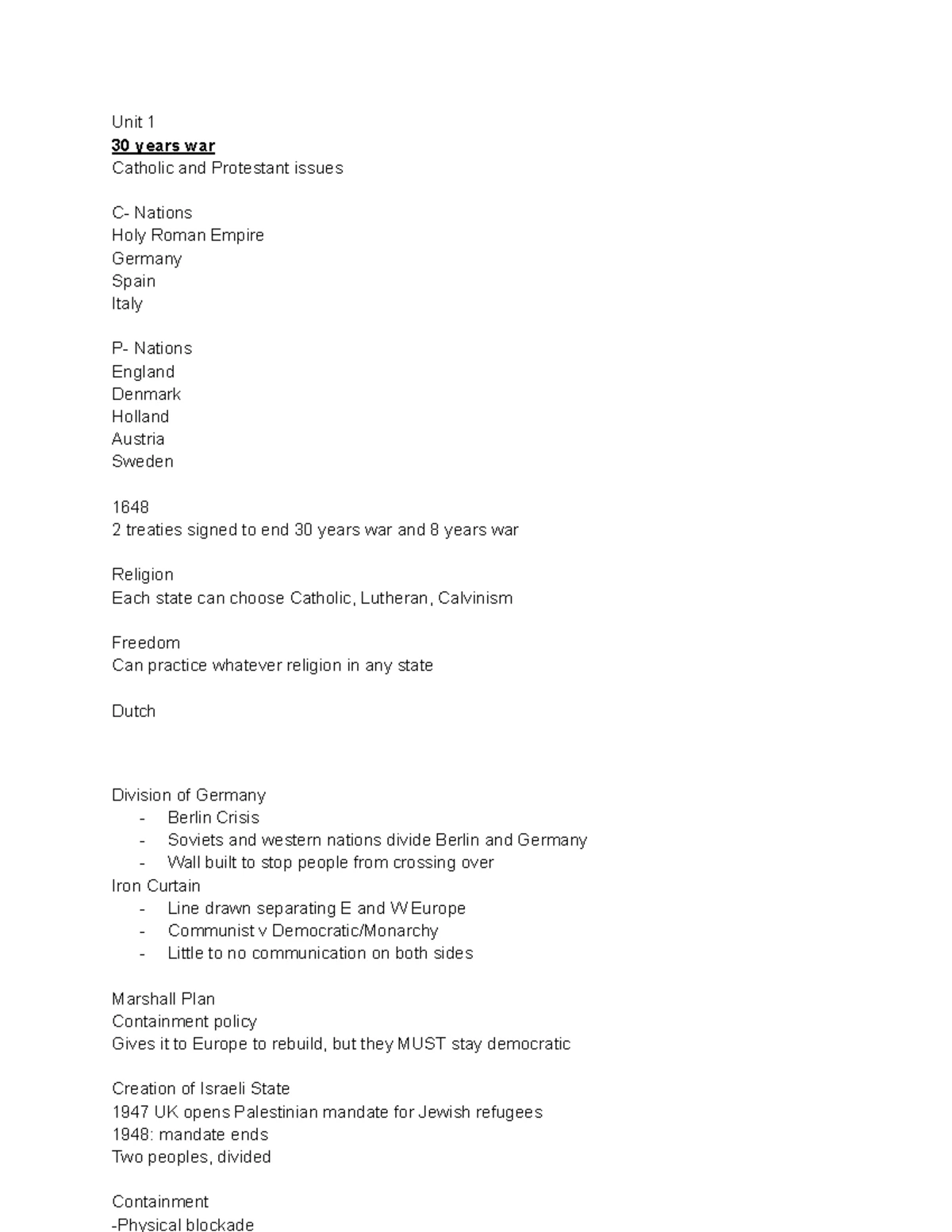 CIVICS12: History Notes on Cold War Origins and USA-USSR Relations ...