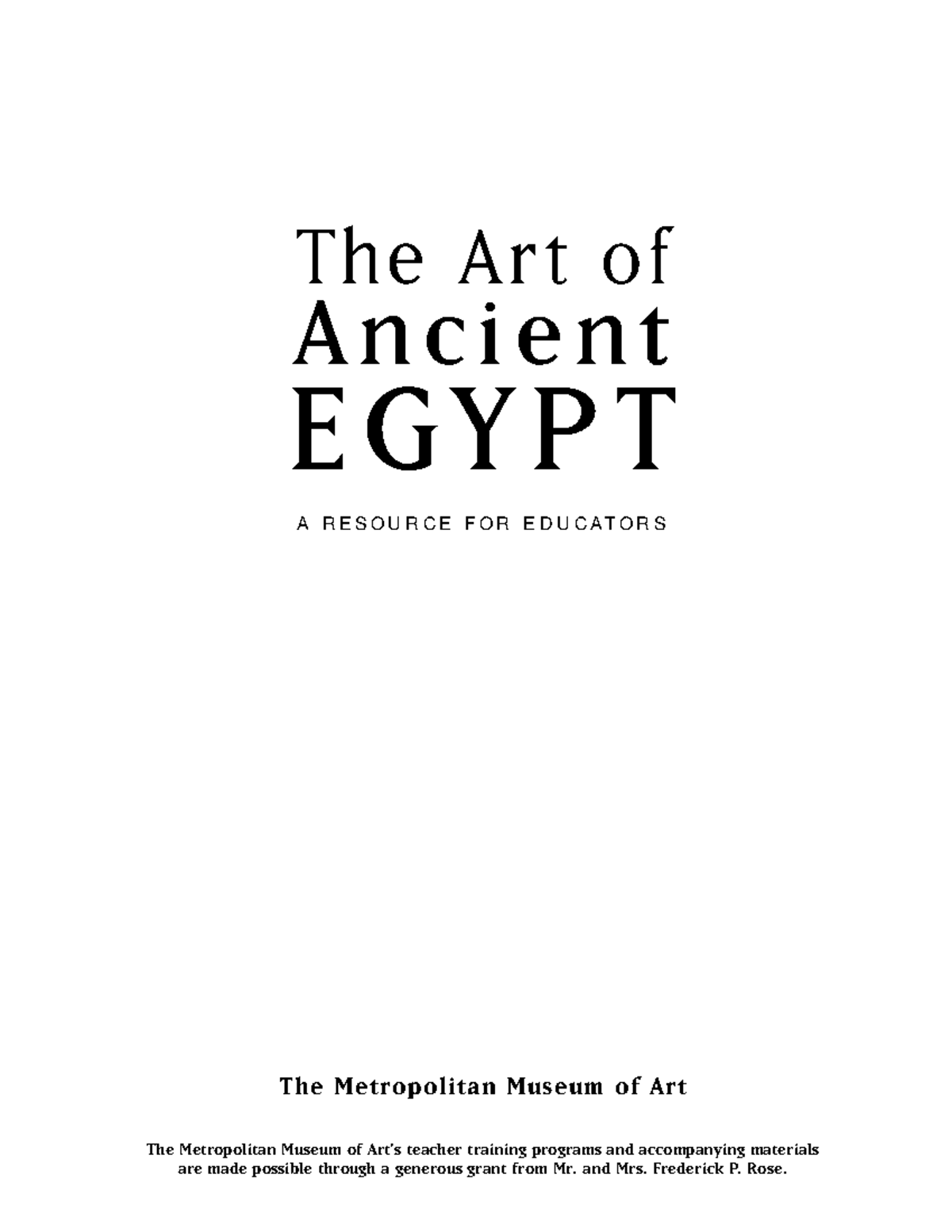 Ancient Egyptian Art: Educational Resource for Students & Teachers ...