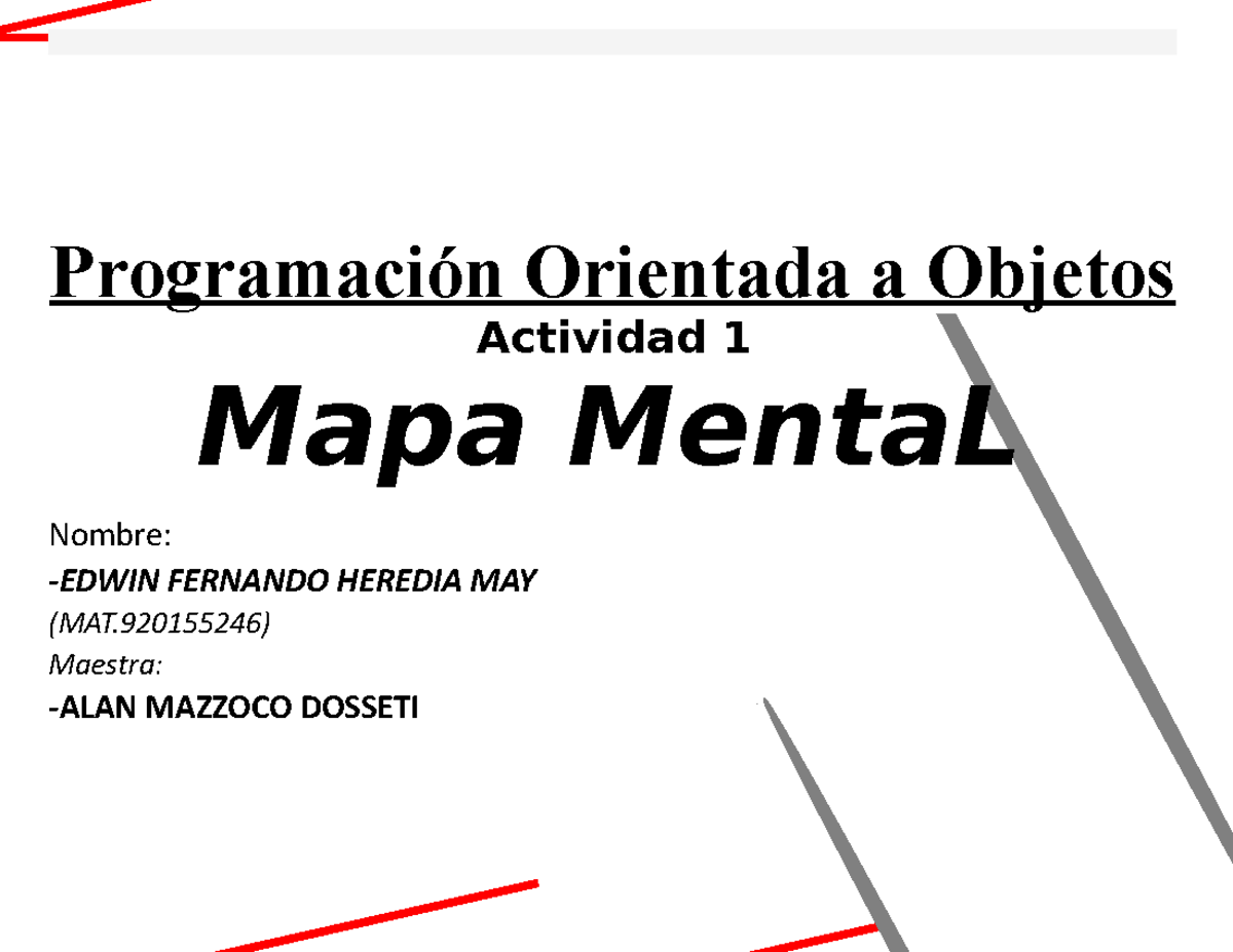 A1 - actividad 1 de programacion orientada a objetos - Programación ...