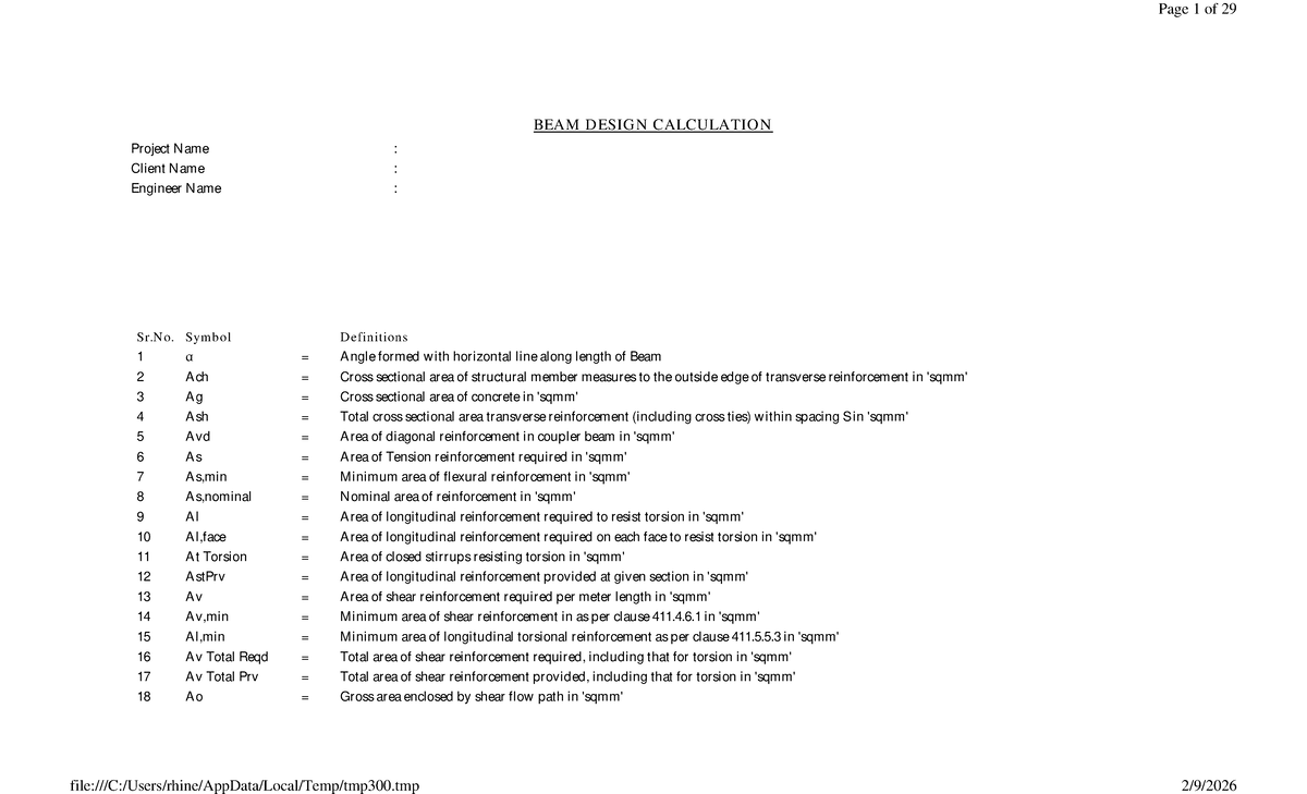 TIE BEAM Design Calculations - NSCP C101 2015 - Studocu