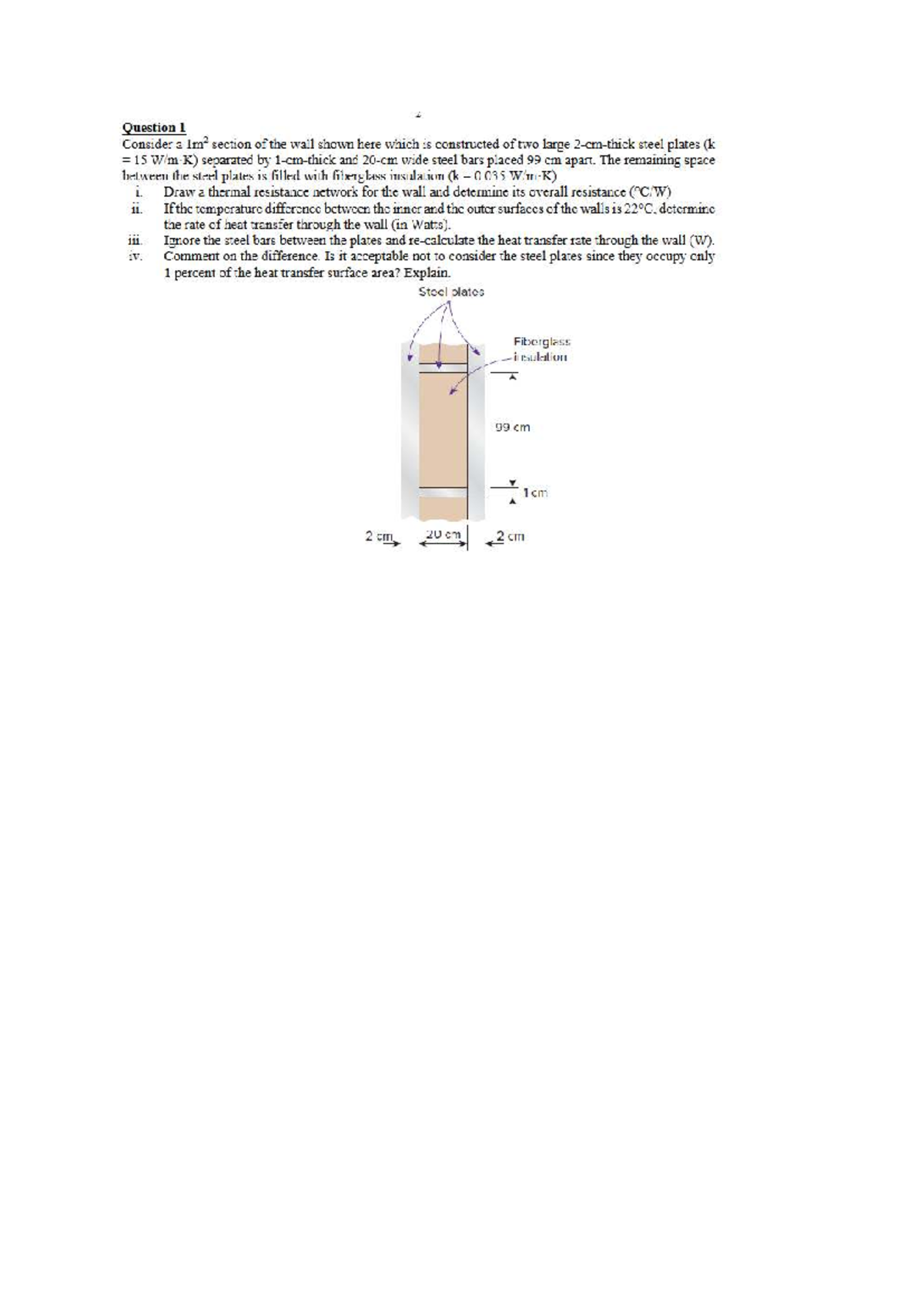 Thermal Resistance Analysis of Wall - Doc1 - Practise Q2 - Studocu