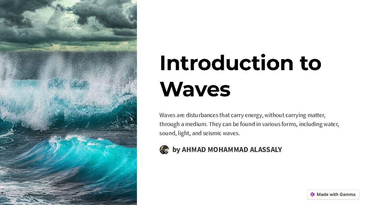 Introduction to Waves: Types, Properties, and Applications Overview ...