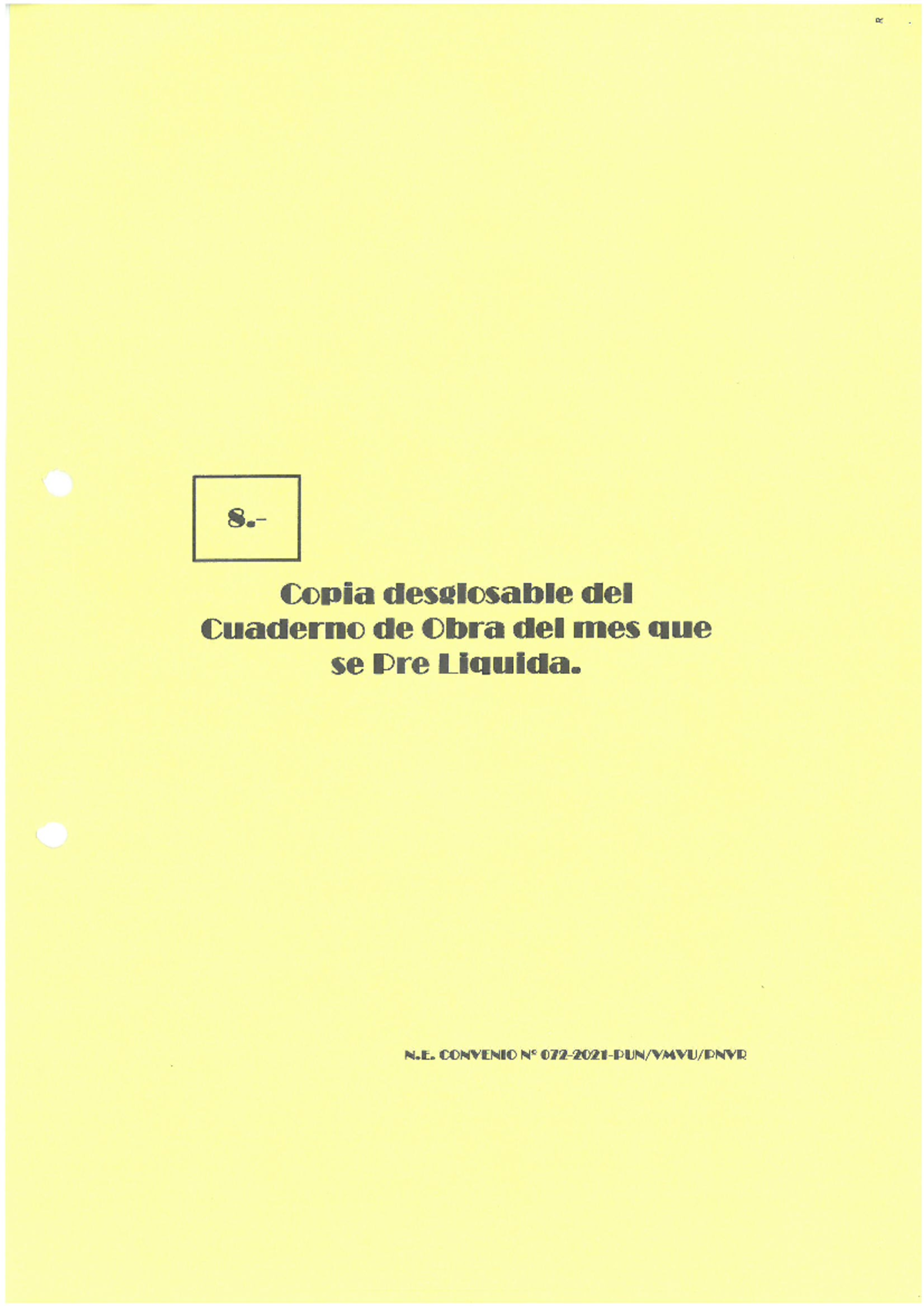Cuaderno de Obra: Mejoramiento de Vivienda Rural - C. Chucaraya, PNVR - Document Preview