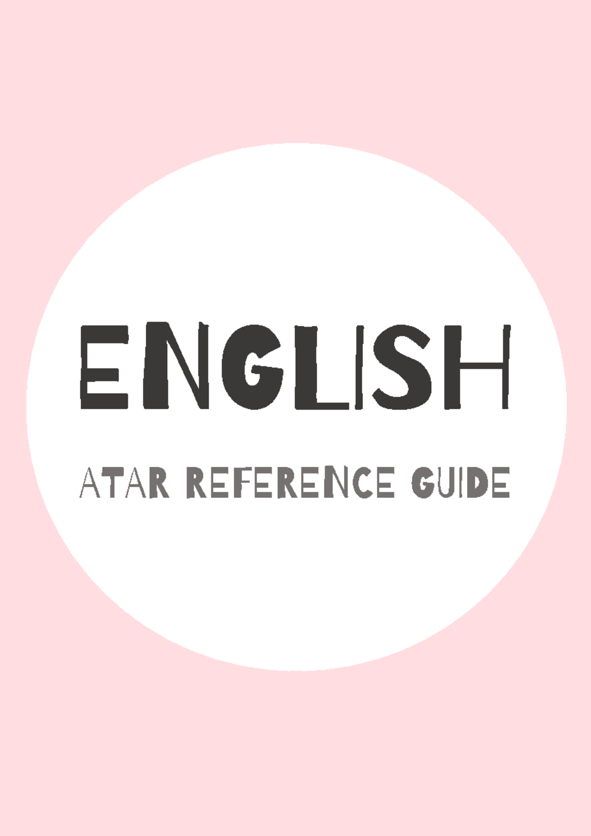 ATAR English Reference Guide: Syllabus Outcomes & Key Concepts - Studocu