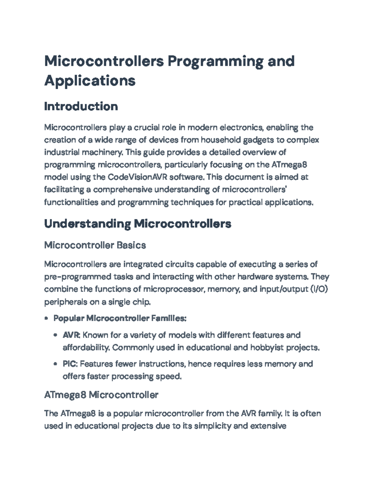 Programming the ATmega8 Microcontroller: A Comprehensive Guide ...