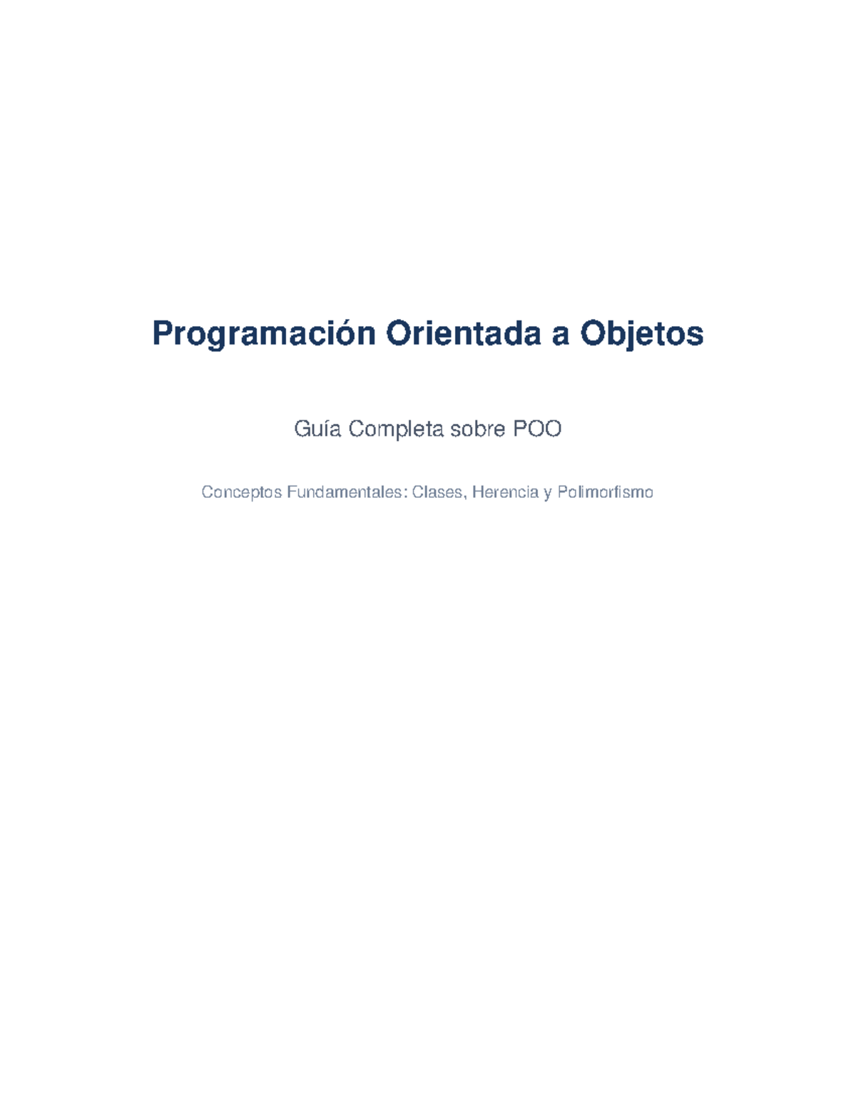 Programación Orientada a Objetos: Guía Completa sobre POO y Principios ...