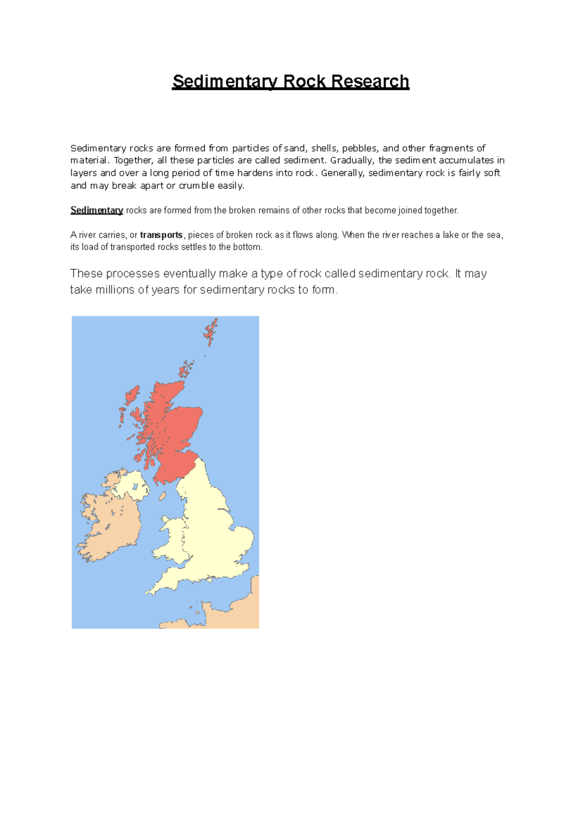 Sedimentary Rock Reserach - Sedimentary Rock Research Sedimentary rocks ...