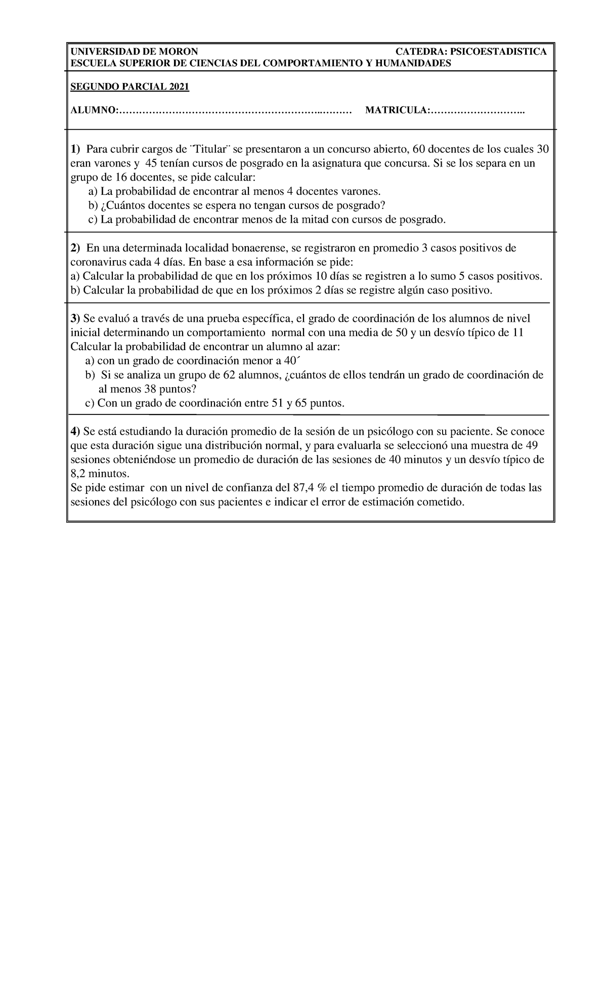Modelo 02 - Ejercicios de Práctica para PSICOESTADISTICA Segundo ...