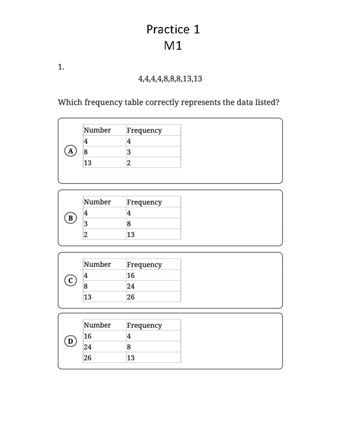 DSAT P1 M1 - Practice Problems for SAT Math - Studocu