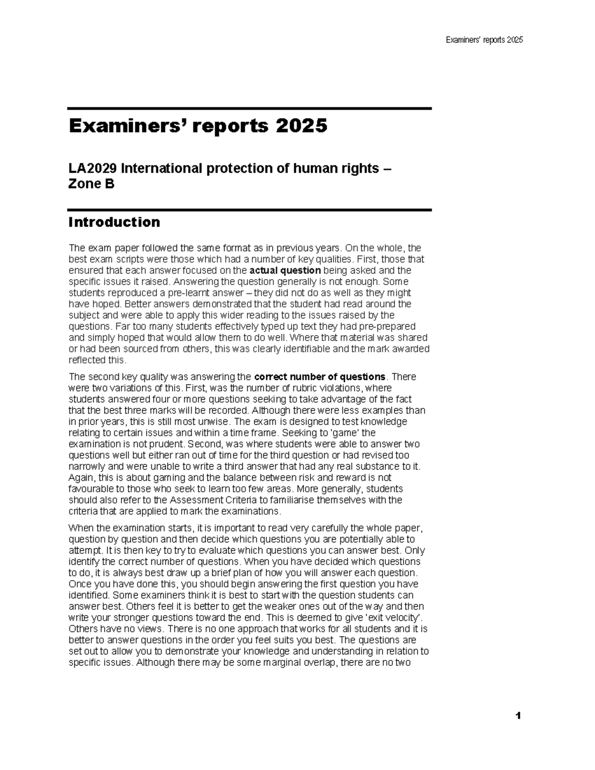 IPHR Report 2025: Insights on International Human Rights Law - Studocu